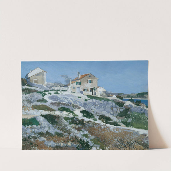 Fischerhäuser auf Lussin by Friedrich Beck