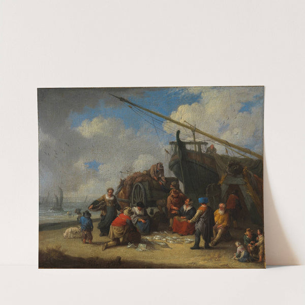 Fischmarkt am Strand (1683) by Pieter Bout