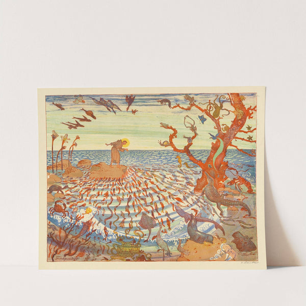 Fischpredigt (1914) by Oskar Laske