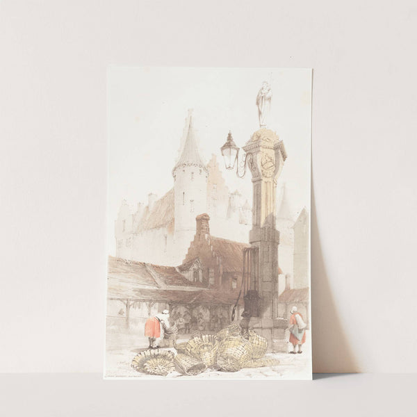 Fish Market, Antwerp (1839) by Thomas Shotter Boys