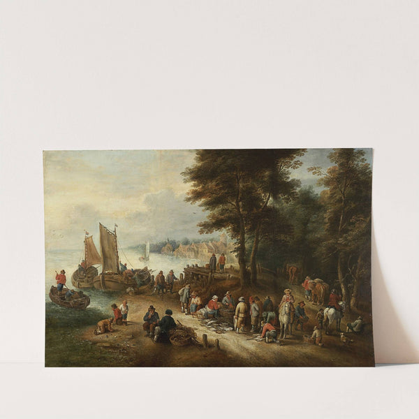 Fish Market on the Shore by Theobald Michau