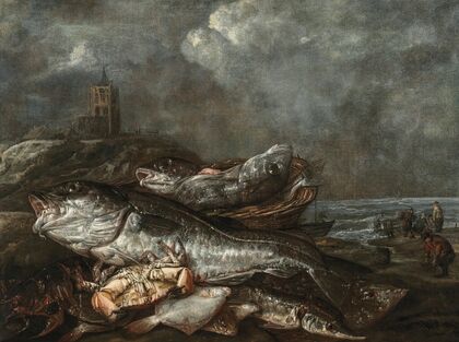 Fish on the beach at Egmond