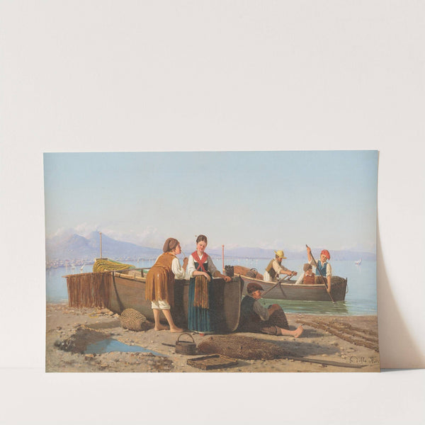Fisherfolk in the bay of Naples by Giovanni Della Rocca