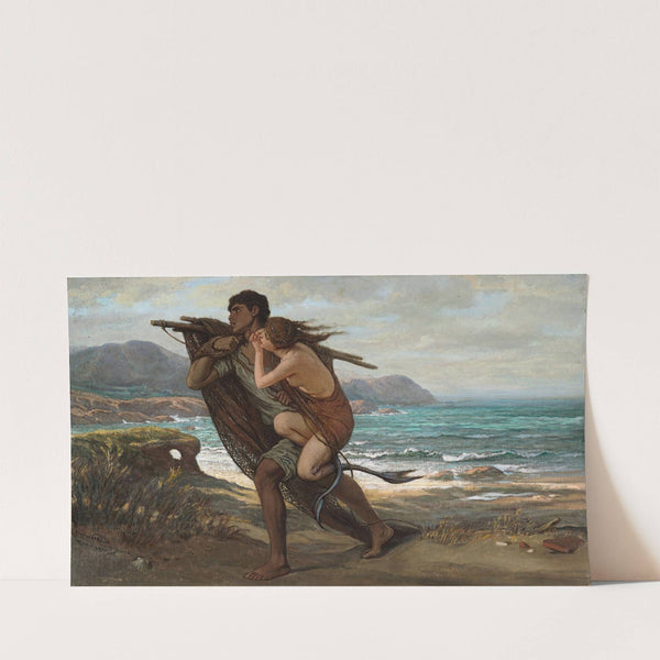 Fisherman And Mermaid (1888-1889) by Elihu Vedder