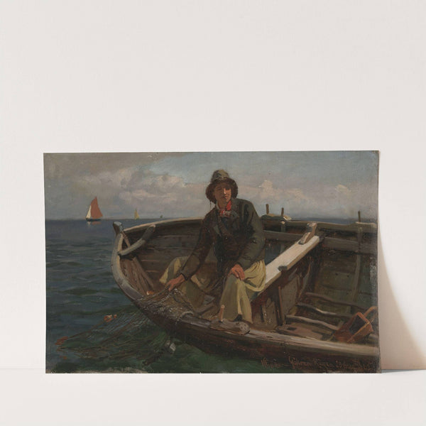 Fisherman from Rügen by Hans Gude