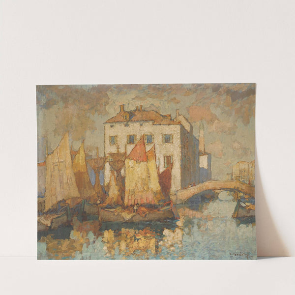 Fisherman In Chioggia by Konstantin Ivanovich Gorbatov