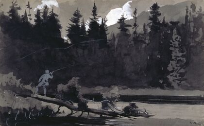 Fisherman in Quebec, Canada