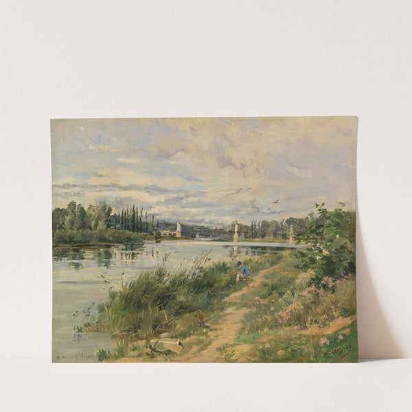 Fisherman on the Riverbank by Maurice Levis