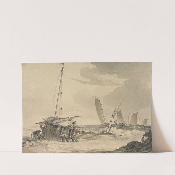 Fisherman Putting Out to Sea (between 1800 and 1810) by John Augustus Atkinson