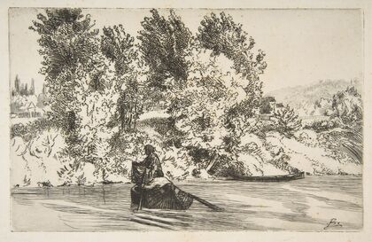 Fisherman with a net (1868) — size preview