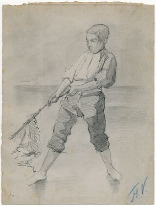 Fisherman with net