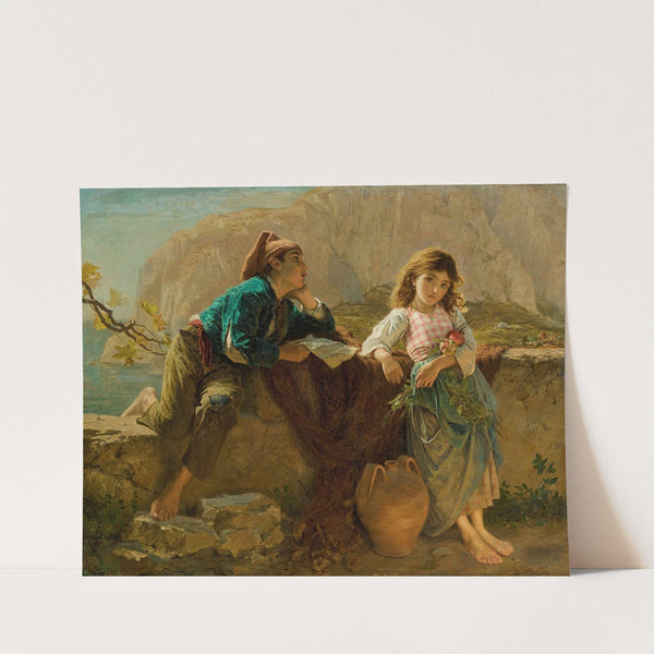 Fisherman's children, Capri by Sophie Anderson
