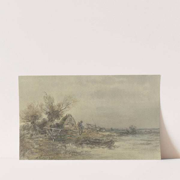 Fisherman’s house by the water (1893) by Anton Burger