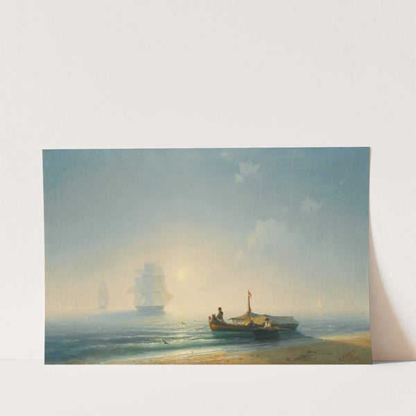 Fishermen At Dawn, Naples by Ivan Konstantinovich Aivazovsky