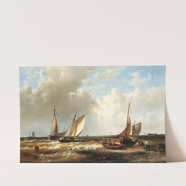 Fishermen at the Seaside by Abraham Hulk