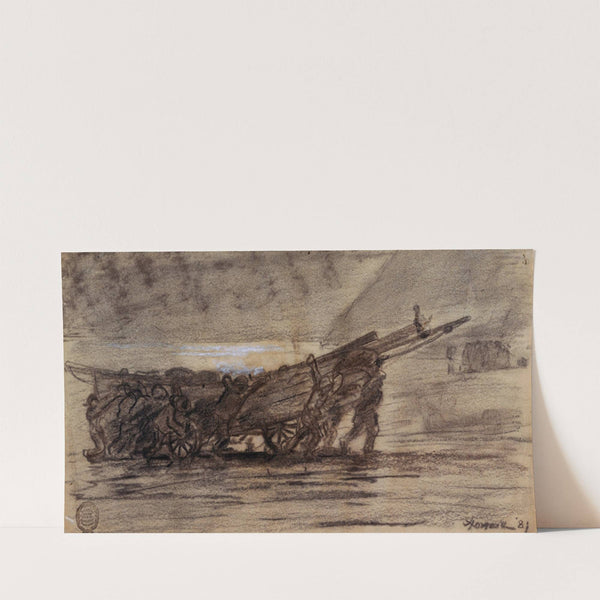 Fishermen Beaching a Boat, Cullercoats, England (1881) by Winslow Homer