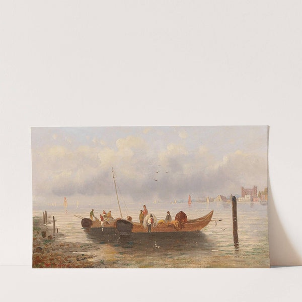 Fishermen By The Coast by Karl Kaufmann