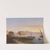 Fishermen Castel dell’ Ovo, Naples by Antonie Sminck Pitloo