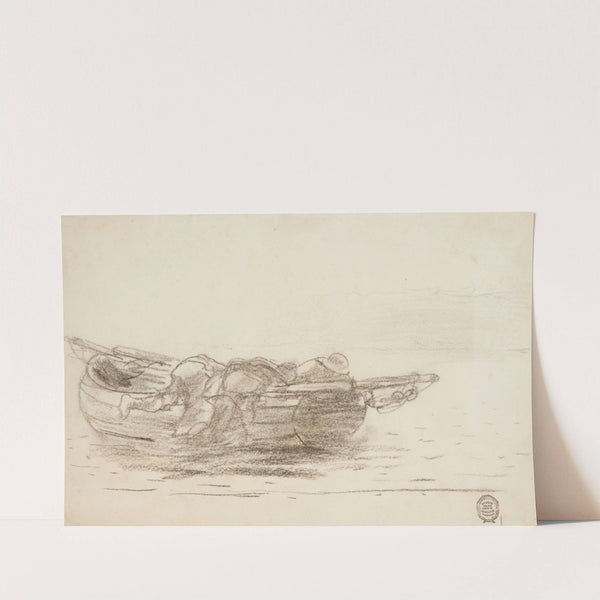 Fishermen Climbing over Gunwales, Cullercoats, England by Winslow Homer