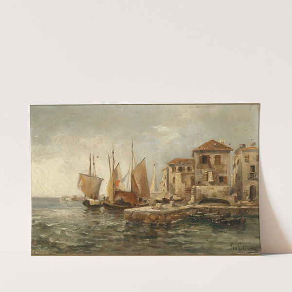 Fishermen in the Harbour of Volosco by Leontine von Littrow
