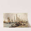 Fishermen in the harbour (1884) by William Edward Webb