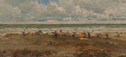 Fishermen on the beach
