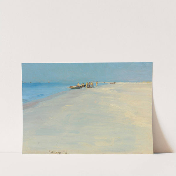Fishermen On The Beach At Skagen by Peder Severin Krøyer