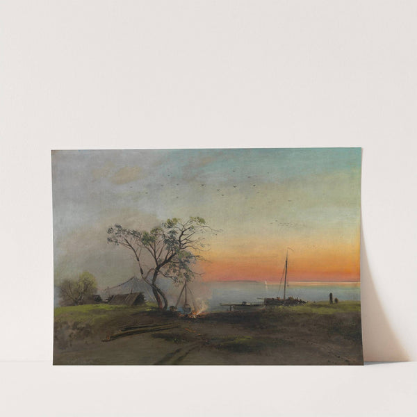 Fishermen on the Volga by Alexei Kondratievich Savrasov