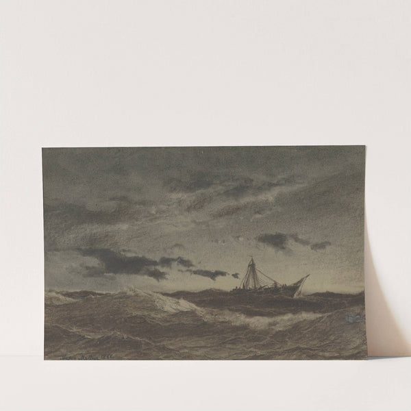 Fishing Boat at Sea (1866) by Anton Melbye