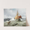 Fishing Boat in a Rough Sea by Adolf Kaufmann