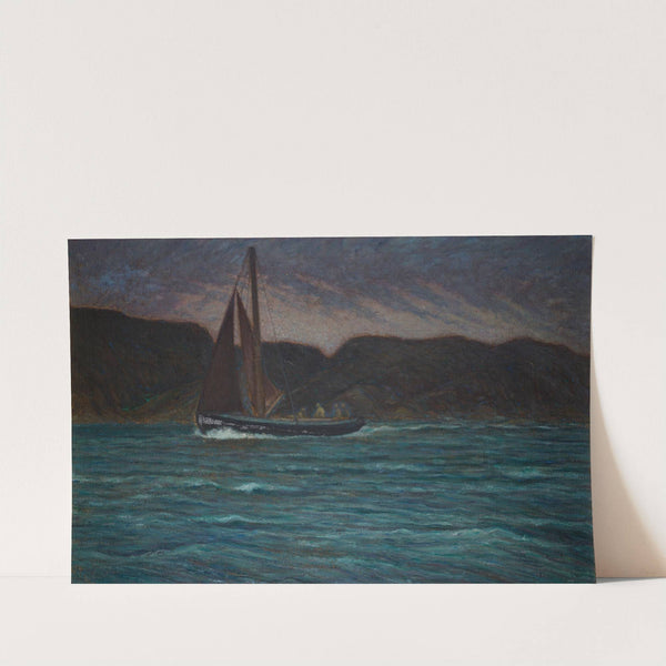 Fishing Boat in Storm by Karl Nordström