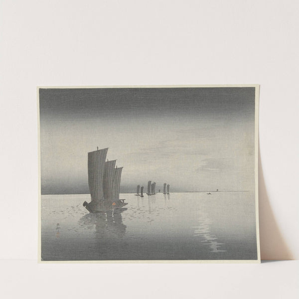 Fishing Boats by Ohara Koson