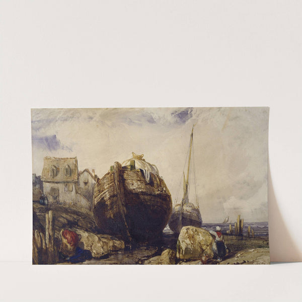 Fishing Boats (1836) by Eugène Isabey