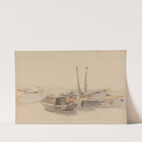 Fishing Boats at Anchor by Edward Angelo Goodall