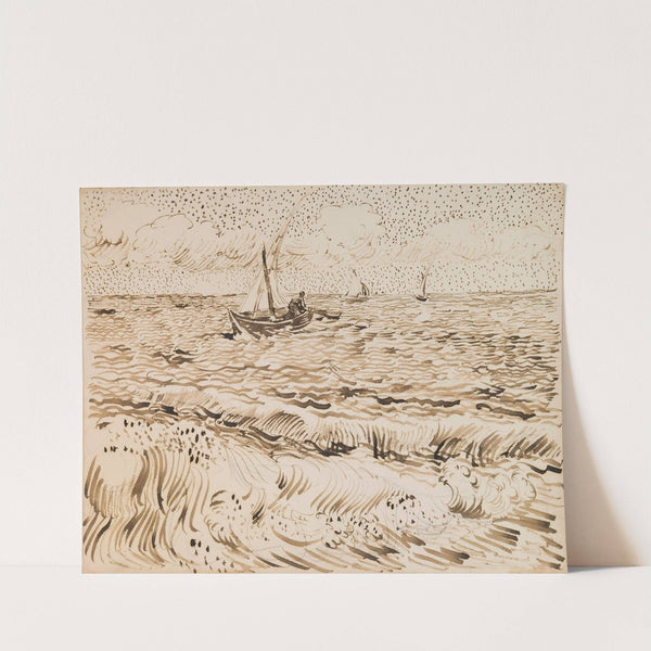 Fishing Boats at Saintes-Maries-de-la-Mer (1888) by Vincent van Gogh