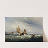 Fishing Boats Beating Up To Windward (ca. 1858) by Edward Moran