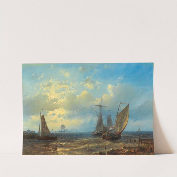 Fishing Boats By The Coast by Abraham Hulk