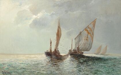 Fishing Boats By The Coast