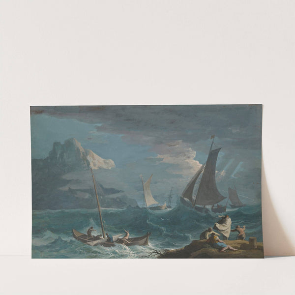 Fishing Boats in a Storm by Marco Ricci