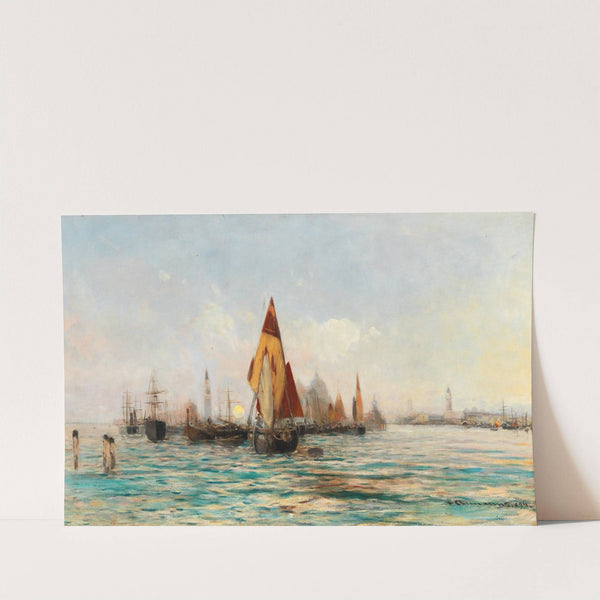Fishing Boats near Venice by Theodor Freiherr von Ehrmanns