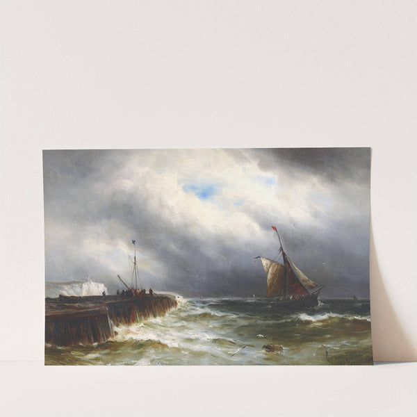Fishing Boats off the Coast by Gustave de Breanski