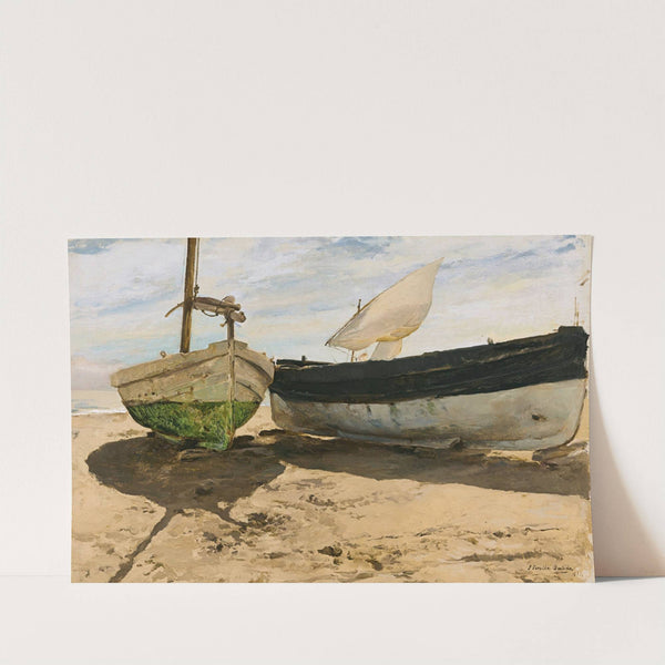 Fishing Boats On The Beach, Valencia by Joaquín Sorolla