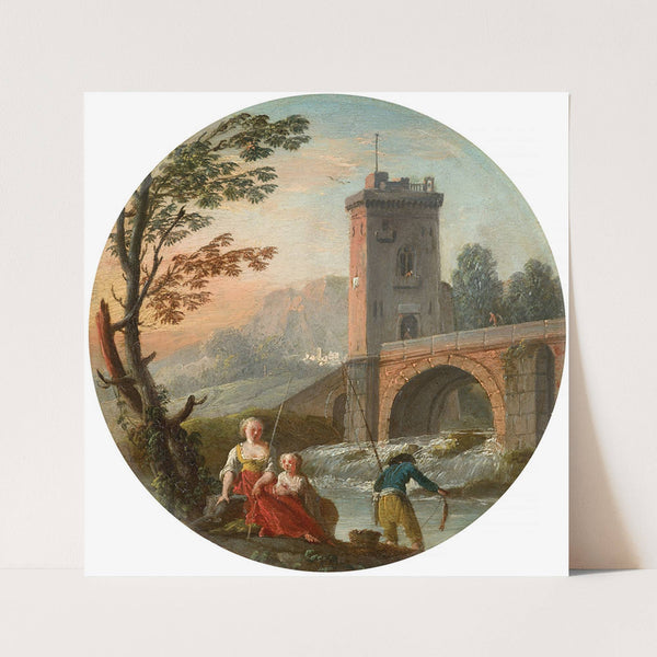 Fishing family by Charles-François Lacroix
