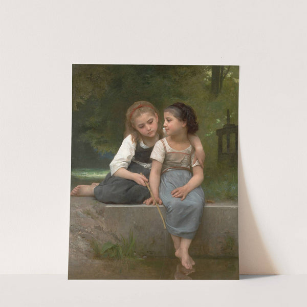 Fishing For Frogs (1882) by William Bouguereau