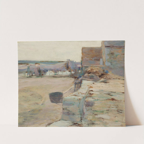 Fishing Huts in France by Theodore Robinson