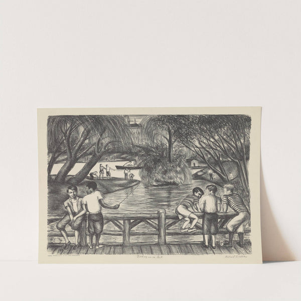 Fishing in the Park by Richard Lindsey William