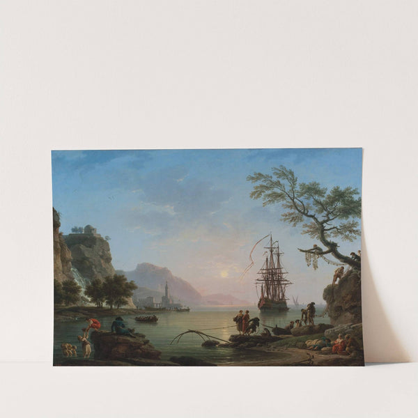 Fishing port at dawn (Morning) (1774) by Claude-Joseph Vernet