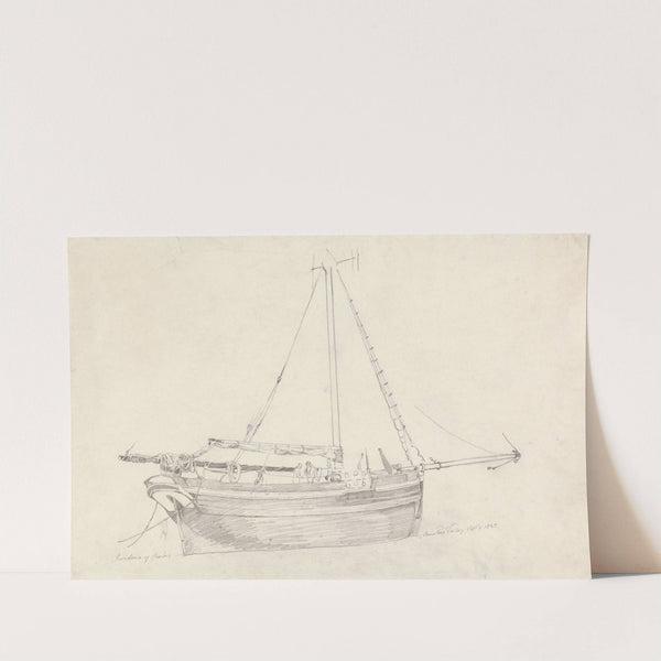 Fishing Vessel 'Providence' of Scarborough by Cornelius Varley