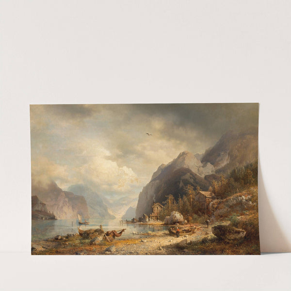 Fishing Village by Hermann Ottomar Herzog