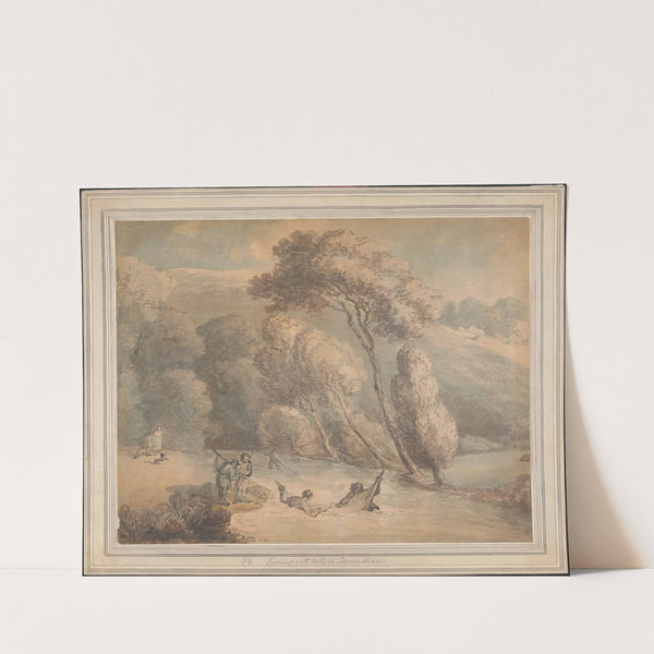 Fishing with nets, in Devonshire by Thomas Rowlandson